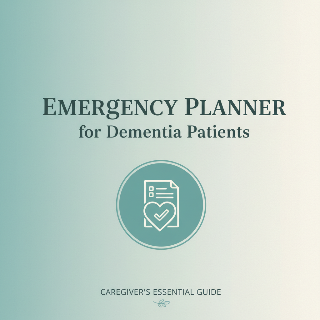 Emergency Planner for Dementia Patients digital download cover