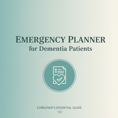 Emergency Planner for Dementia Patients digital download cover