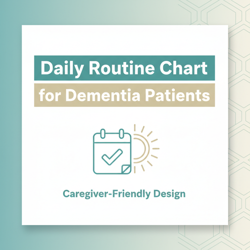 Daily Routine Chart for Dementia Patients digital download cover